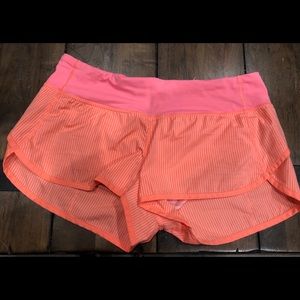 Lululemon size 6 speed shorts